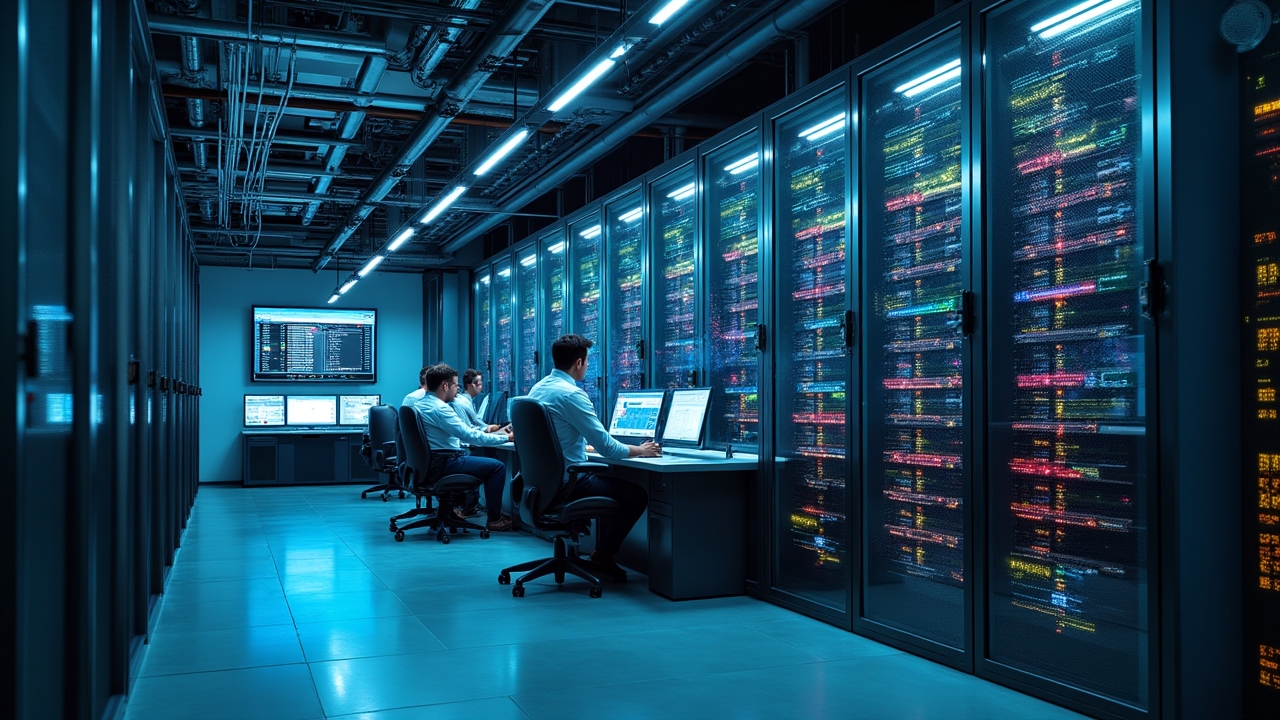 Tier III+ certified data center facility with advanced security measures